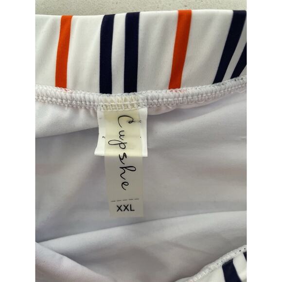 Cupshe Swim Bikini Bottom Multicolor Striped Swimwear - Picture 8 of 8